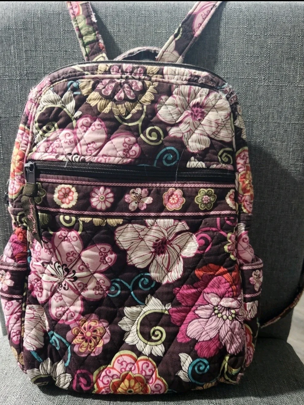 Vera Bradley Quilted Floral Multicolor Backpack
